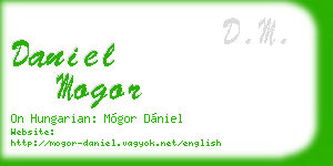 daniel mogor business card