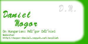 daniel mogor business card